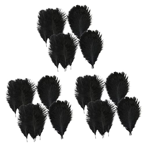 DOITOOL 3 Sätze Schwarze Straußfedern Für DIY Bastelprojekte Hochzeits Und Partydetails Vase Deko Lange Natürliche Federn Sicher Und Tierfreundlich 20 Stück * 3 DOITOOL 3 Sätze Schwarze Straußfedern Für DIY Bastelprojekte Hochzeits Und Partydetails Vase Deko Lange Natürliche Federn Sicher Und Tierfreundlich 20 Stück * 3 von DOITOOL