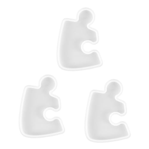 DOITOOL 3 Stck. Diy Silikonform für Puzzle Design Untersetzer Wiederverwendbare Silikonform für Kreative Tischdekoration Einfach zu Reinigen und Langlebig für Kunsthandwerk und DOITOOL 3 Stck. Diy Silikonform für Puzzle Design Untersetzer Wiederverwendbare Silikonform für Kreative Tischdekoration Einfach zu Reinigen und Langlebig für Kunsthandwerk und von DOITOOL