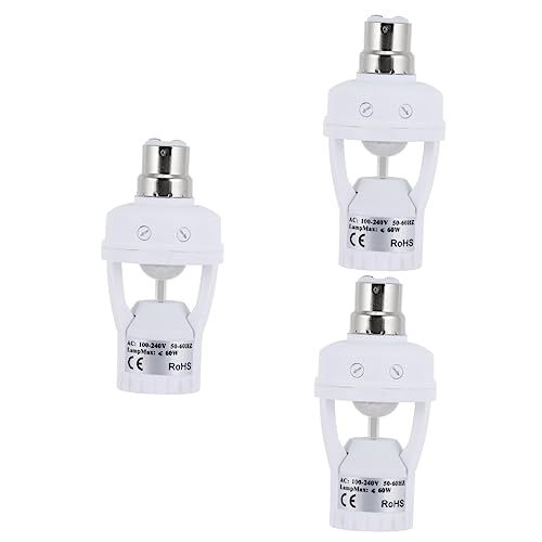 DOITOOL 3 Stk B22 Induktion Lampen Halter Bewegungssensor Licht Buchse Lichtsteckdosen-adapter Birnenkonverter Lampenfassung Glühbirnen- Schalter Lampenhalter E27 von DOITOOL