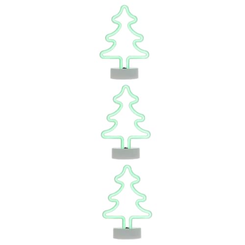 DOITOOL 3 Stk Modellierlichter Für Weihnachten Dekoratives Weihnachtslicht Kinderzimmer Dekoratives Licht Weihnachts-led-nachtlicht Dekorative Lampe 3d Wandlampe Led Lichter Weiß Haushalt von DOITOOL