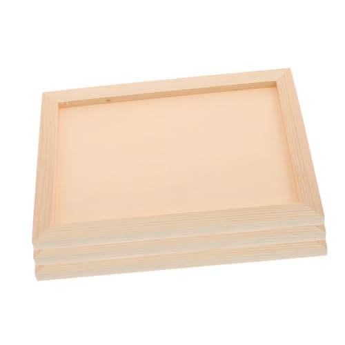 DOITOOL 3 Stück DIY Holz Bilderrahmen Unbehandelt Kiefernholz Bastelrahmen für Clay Kunst Dekoration zum Selbstgestalten DOITOOL 3 Stück DIY Holz Bilderrahmen Unbehandelt Kiefernholz Bastelrahmen für Clay Kunst Dekoration zum Selbstgestalten von DOITOOL