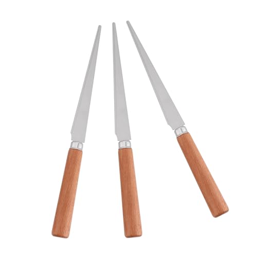DOITOOL 3 Stück Keramik -Restaurierungsmesser Gips Werkzeug Putzmesser aus Ton Tonwerkzeug Keramikschnitzwerkzeug Keramik Fettende Messer Bildhauerei Töpferwerkzeuge aus Ton Holz von DOITOOL