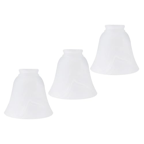 DOITOOL 3 Stück Lampenschirm aus Mattem Glas Dekorativer Lampenschirm für Deckenlampen und Kronleuchter Diffuser Leuchtenschirm für Gemütliche Wohnraumbeleuchtung von DOITOOL