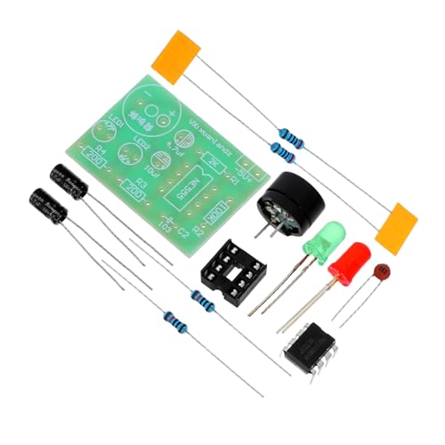 DOITOOL 3 Stück Multivibrator Bausatz Teiliges Lötbausatz Elektronik Training Kit Dual Schaltkreis DIY für Elektrotechnik Anfänger und Praktische Lernzwecke von DOITOOL