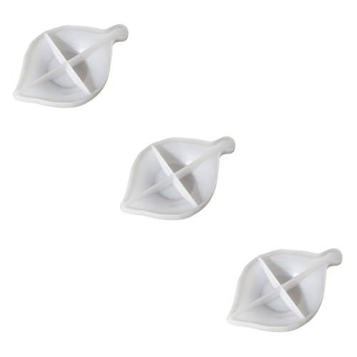 DOITOOL 3 Stück Silicone Untersetzer Gießform mit Blattdesign Diy Silikonform für Teller und Obsttablett Wiederverwendbar Einfach zu Bedienen Reinigen für Kreative Bastelprojekte von DOITOOL