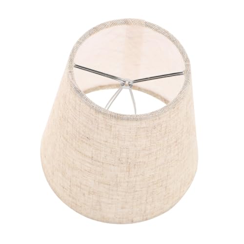 DOITOOL 3 Stück Stoff Lampenschirme aus Natürlichem Leinen Kleine Trommel-form Passend für Tisch- Wand Schreibtischlampen Einfach zu Montieren Stilvolle Leuchtenabdeckung für Wohnzimmer von DOITOOL