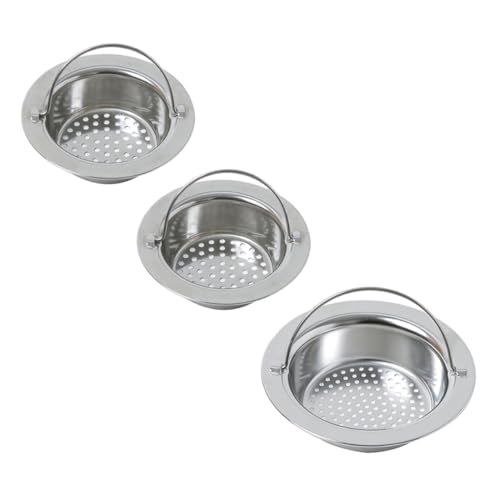 DOITOOL 3 Stück Teiliges Edelstahl Spülbecken Siebkorb Feinmaschiger Abflussfilter mit Anti verstopfungsfunktion Langlebig und Rostfrei Geeignet für Küchenspüle zur Effektiven DOITOOL 3 Stück Teiliges Edelstahl Spülbecken Siebkorb Feinmaschiger Abflussfilter mit Anti verstopfungsfunktion Langlebig und Rostfrei Geeignet für Küchenspüle zur Effektiven von DOITOOL