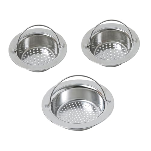 DOITOOL 3 Stück Teiliges Edelstahl spülbeckensieb mit Feinem Lochdesign Rostfrei und Langlebig Schneller Wasserablauf Geeignet für Haushalt und Küchenspüle Inklusive Kleine und Großer DOITOOL 3 Stück Teiliges Edelstahl spülbeckensieb mit Feinem Lochdesign Rostfrei und Langlebig Schneller Wasserablauf Geeignet für Haushalt und Küchenspüle Inklusive Kleine und Großer von DOITOOL