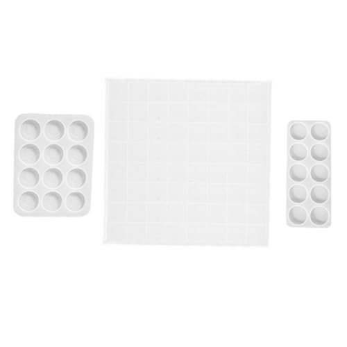 DOITOOL 3 Stück Teiliges Schachfiguren Silikonform DIY Schachzubehör Crown Chess Pieces Mold für Handgemachte Tischdeko und Kreative Projekte Einfach zu Reinigen und Wiederverwendbar von DOITOOL