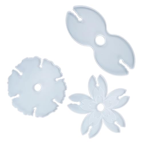 DOITOOL 3 Stück Teiliges Silikonform Weinregal und Untersetzer Kreative Diy Gießform für Dekorative Weinglashalter Einfach Entfernbar für Handgemachte Serviertabletts und Kunsthandwerk von DOITOOL