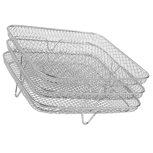 DOITOOL 3 Stück Dampfständer für Heißluftfritteusen Stapelbarer Grill und Toastständer für Vielseitige Küchenanwendungen Langlebig und Leicht zu Reinigen DOITOOL 3 Stück Dampfständer für Heißluftfritteusen Stapelbarer Grill und Toastständer für Vielseitige Küchenanwendungen Langlebig und Leicht zu Reinigen von DOITOOL