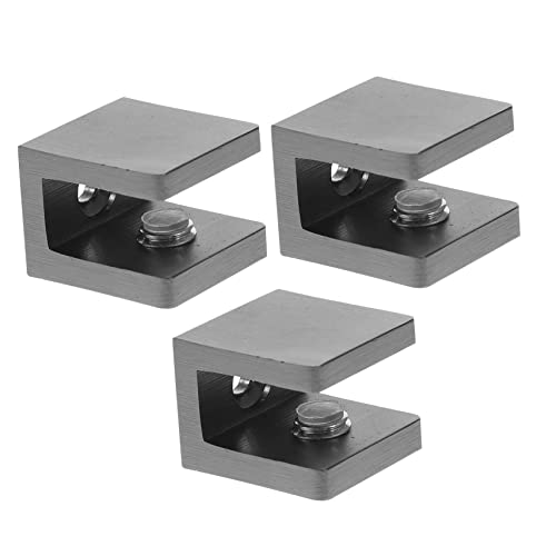 DOITOOL 3 Stück Verstellbare Glasregalhalterung Kupfer Robuste Wandschiene für Badezimmer Floating Shelf und Weinregale für Glasstärken von DOITOOL
