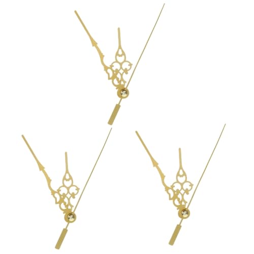 DOITOOL 30 Sets Uhrenzubehör Ziffern Besteck Digitale LED Uhr Angetriebene Uhren Uhrwerk Kit Leise Uhr Wanduhr Zeiger Kits Digitale Wanduhr DIY Uhr Zeiger Goldener Kunststoff von DOITOOL