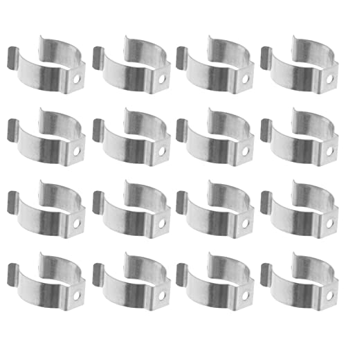 DOITOOL 30 Stück 3 Stile Frottee Clips Lampenhalter sortiertes Werkzeug Heavy Duty Edelstahl Stabil 32 mm 13 mm 25 mm für Wasserrohr Lampenröhre von DOITOOL