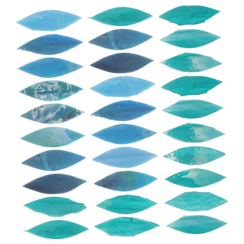 DOITOOL 30 Stück DIY Mosaikglasplatten Blattform Bunte Transparente Mosaiksteine für Kreative Bastelprojekte und Heimdekoration DOITOOL 30 Stück DIY Mosaikglasplatten Blattform Bunte Transparente Mosaiksteine für Kreative Bastelprojekte und Heimdekoration von DOITOOL