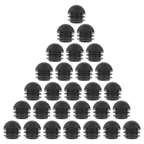 DOITOOL 30 Stück Sphärische Rohrstopfen Kunststoff Endkappen für Möbelbeine Runde Einsätze für Rohre Schutz für Tische Stühle und Rohrsysteme von DOITOOL