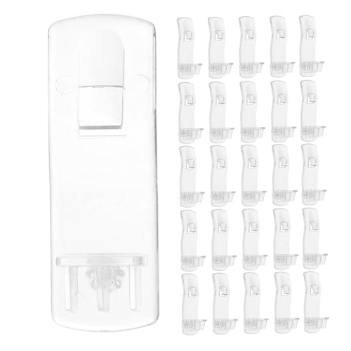 DOITOOL 30 Stück Transparente Kunststoff Regalträger mit Gebogener Rechteckiger Form Starke Tragfähigkeit Kompatible Halter für Küchen Möbelregale Klare Steckclips für Raumnutzung DOITOOL 30 Stück Transparente Kunststoff Regalträger mit Gebogener Rechteckiger Form Starke Tragfähigkeit Kompatible Halter für Küchen Möbelregale Klare Steckclips für Raumnutzung von DOITOOL