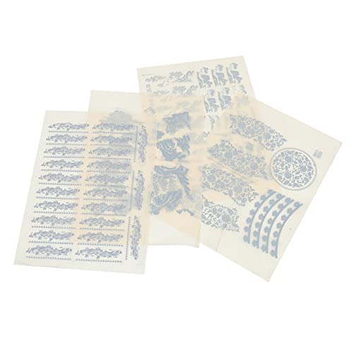 DOITOOL 4 Blätter Blumen Transferpapier für Keramik Hochtemperatur Unterglasur Abziehbilder für DIY Bastelprojekte für Töpferbedarf und Kreative Haushaltsdekoration DOITOOL 4 Blätter Blumen Transferpapier für Keramik Hochtemperatur Unterglasur Abziehbilder für DIY Bastelprojekte für Töpferbedarf und Kreative Haushaltsdekoration von DOITOOL