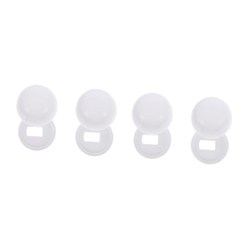 DOITOOL 4 Paare Zubehör Für Toilettensitze Schraubenabdeckungen Für Toiletten Kappen Für Toilettenschüsseln Bad Hand Halter Bidet Plastik Muschelschale Geschirrspüler Toilettendeckel DOITOOL 4 Paare Zubehör Für Toilettensitze Schraubenabdeckungen Für Toiletten Kappen Für Toilettenschüsseln Bad Hand Halter Bidet Plastik Muschelschale Geschirrspüler Toilettendeckel von DOITOOL