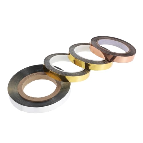 DOITOOL 4 Rollen Spiegel Dekorationsklebeband Farben Gold Silber Champagner Glatte Oberfläche Reflektierend Vielseitig für Party und Hochzeitsdeko Selbstklebend Zuschneidbar DOITOOL 4 Rollen Spiegel Dekorationsklebeband Farben Gold Silber Champagner Glatte Oberfläche Reflektierend Vielseitig für Party und Hochzeitsdeko Selbstklebend Zuschneidbar von DOITOOL