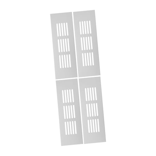 DOITOOL 4 STÜCKE Lüftungsgitter mit Dickem Atmungsaktivem Mesh Einfache Montage Vielseitig für Schränke Türen Küche Schuhschrank Verbessert Luftzirkulation und Frische von DOITOOL