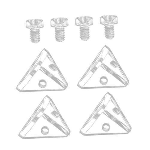 DOITOOL 4 Sätze Eckenwinkel Transparente Eckverbindung für Acrylplatten Stabil und Langlebig für Diy Projekte und Professionelle Anwendungen DOITOOL 4 Sätze Eckenwinkel Transparente Eckverbindung für Acrylplatten Stabil und Langlebig für Diy Projekte und Professionelle Anwendungen von DOITOOL
