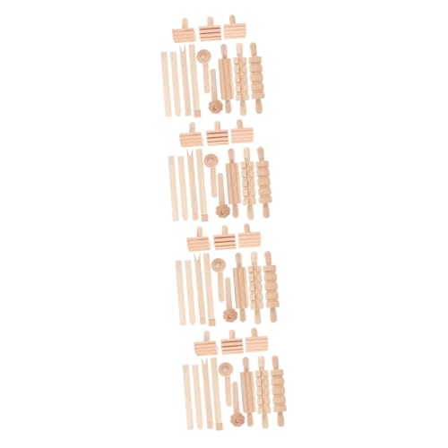 DOITOOL 4 Sätze Massive Holztextur Drückender Stock Ton Texturiert Lehmwalze Polymer Werkzeug Texturwalze Für Keramik- Und Töpferbedarf DIY -handwerksbedarf -Walze 12 Stück * 4 DOITOOL 4 Sätze Massive Holztextur Drückender Stock Ton Texturiert Lehmwalze Polymer Werkzeug Texturwalze Für Keramik- Und Töpferbedarf DIY -handwerksbedarf -Walze 12 Stück * 4 von DOITOOL