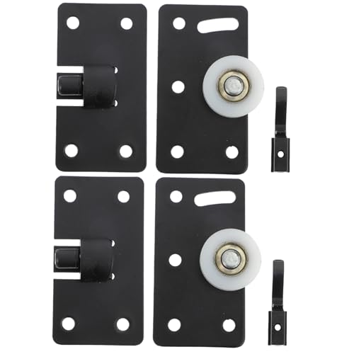 DOITOOL 4 Sätze Schiebetür für Möbel Schwerlast Schranktür Pulleys mit Silent buffer Funktion Langlebige Verschleißfeste Türlaufrollen für Reibungslosen Leichtgängigen Kleiderschrank von DOITOOL