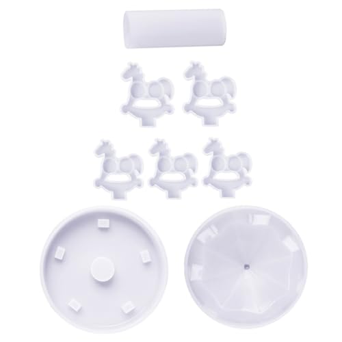 DOITOOL 4 Sätze Silikonform DIY Karussell Gießform Wiederverwendbar Flexible Harzform für Drehendes Basteln Anfänger Geeignet von DOITOOL