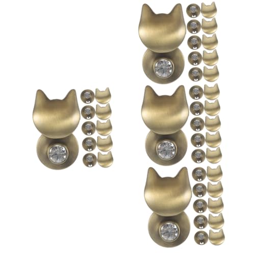 DOITOOL 4 Sätze Teiliges Katzenform Schloss Für Handtaschen Geldbörsen Und Koffer Dekorative Druckschlösser Installieren Und Langlebig 6 Stück * 4 von DOITOOL