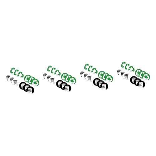 DOITOOL 4 Sätze Teiliges Selbstklebender Mülltrennung Aufkleber Für Mülleimer Recycling Sticker Für Umweltfreundliche Abfallklassifizierung Und Garten Leicht Anzubringen Und 12 Stück * 4 von DOITOOL