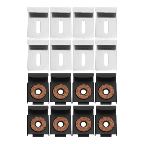 DOITOOL 4 Sets Spiegelklemmen: Glashalter-Clips aus Edelstahl – rahmenloses Spiegelmontage-Hardware-System für die Wandmontage im Badezimmer, Bilderaufhänger DOITOOL 4 Sets Spiegelklemmen: Glashalter-Clips aus Edelstahl – rahmenloses Spiegelmontage-Hardware-System für die Wandmontage im Badezimmer, Bilderaufhänger von DOITOOL