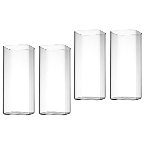 DOITOOL 4 Stück 13 Oz Klare Trinkgläser Dünne Quadratische Kristall-Highball-Gläser Im 4Er-Set Elegante Bargläser Für Wasser Saft Bier Getränke Sowie Cocktails Und Mixgetränke DOITOOL 4 Stück 13 Oz Klare Trinkgläser Dünne Quadratische Kristall-Highball-Gläser Im 4Er-Set Elegante Bargläser Für Wasser Saft Bier Getränke Sowie Cocktails Und Mixgetränke von DOITOOL