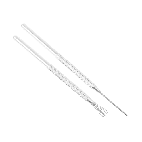 DOITOOL 4 Stück Aluminiumpinsel -Tonwerkzeug Keramik Töpfernadelwerkzeug Ton-Nadel-Werkzeug Tonskulptur Töpferei Herstellung Töpfernadeln Tonnadel Rostfreier Stahl Silver von DOITOOL