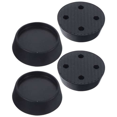DOITOOL 4 Stück Anti vibrationspads Waschmaschine Gummifüße Möbel Füße Rutschfest Stoßdämpfend Stabilisierend für Waschmaschinen und Trockner Geeignet von DOITOOL