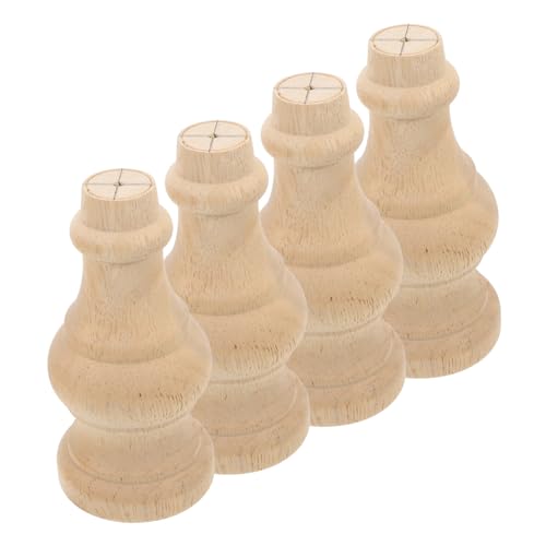 DOITOOL 4 Stück Basis aus massivem Holz Couch Beine Möbelfüße Holzknäufe Kurze Tischbeine Endstück aus Holz Möbelbeine robuste Tischbeine Beine für Tisch Riser für Couchbeine Khaki DOITOOL 4 Stück Basis aus massivem Holz Couch Beine Möbelfüße Holzknäufe Kurze Tischbeine Endstück aus Holz Möbelbeine robuste Tischbeine Beine für Tisch Riser für Couchbeine Khaki von DOITOOL