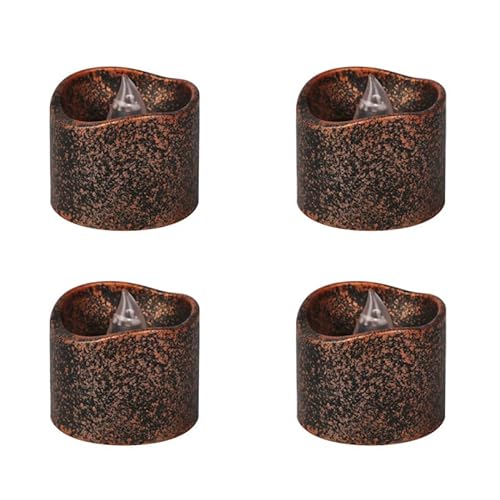 DOITOOL Rauchfreie Brennende Kerzen Teelicht Kerzenlampen 4er Pack Glitzer Schwarz für Hochzeit DOITOOL Rauchfreie Brennende Kerzen Teelicht Kerzenlampen 4er Pack Glitzer Schwarz für Hochzeit von DOITOOL