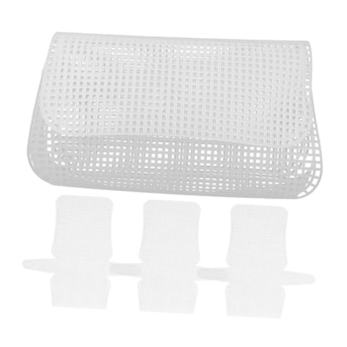 DOITOOL 4 Stück Dichtungen reparieren Stickerei Unterlage Material Stoff Gewebte Netzstoff zum Nähen Kreuzstich-Netzpolster Plastikleinwand nähen DIY liefert Kunststoff-Mesh- von DOITOOL