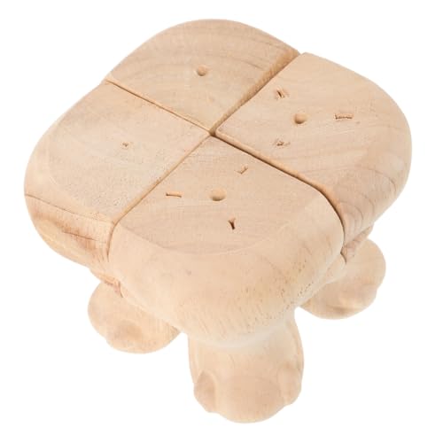 DOITOOL 4 Stück Europäische Möbelbeine Stuhlbeine Austauschen Couchfüße, Beine Tragbar Sofamöbelbein Tischbeinverlängerungen Kleiderschrankbeine Couchtisch Kleines Stuhlbein Holz Beige von DOITOOL