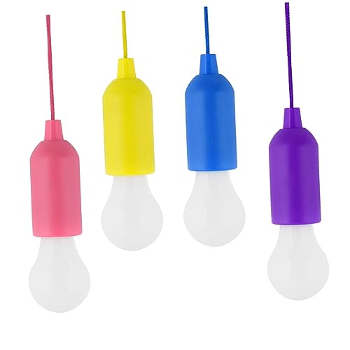 DOITOOL 4 Stück Hängende Led-lampe Pendelleuchten Led-zugschnurlicht Hängendes Led-licht Schnur Licht Ziehen von DOITOOL