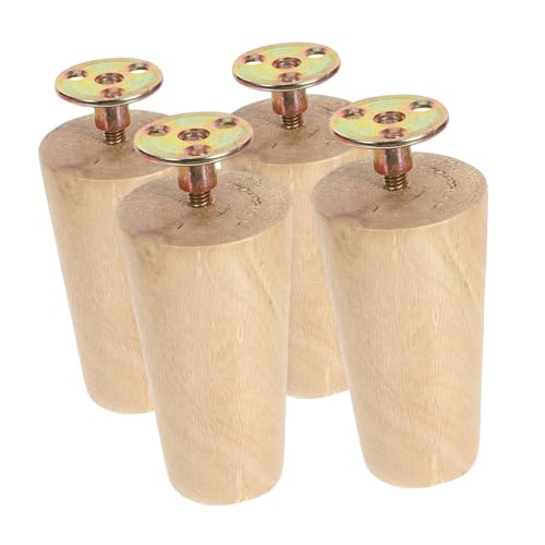 DOITOOL 4 Stück Holz Möbelbeine Ersatzfüße für Sofa Bett Couchtisch für DIY Projekte Elegante Vielseitig Einsetzbar Einfach zu Montieren von DOITOOL