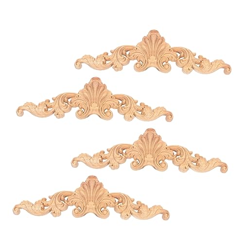 DOITOOL 4 Stück Holzschnitzerei Appliques für Möbel Europäische Holzdekor Elemente Diy Material für Türen und Schränke Handgefertigt Leicht und Sicher der Anwendung DOITOOL 4 Stück Holzschnitzerei Appliques für Möbel Europäische Holzdekor Elemente Diy Material für Türen und Schränke Handgefertigt Leicht und Sicher der Anwendung von DOITOOL