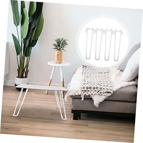 DOITOOL 4 Stück Klappbare Hairpin Tischbeine Metall Stabile Möbelfüße für DIY Klapptisch Esstisch Schreibtisch Robuste Metallbeine für Moderne Couchtische und Faltbare Möbel von DOITOOL
