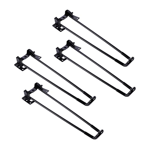 DOITOOL 4 Stück Klappbare Metall Tischbeine Faltbare Haarnadel Tischbeine für DIY Möbelprojekte Robuste Eisenbeine für Moderne Tische und Stühle für Couchtische Nachttische und Bänke von DOITOOL