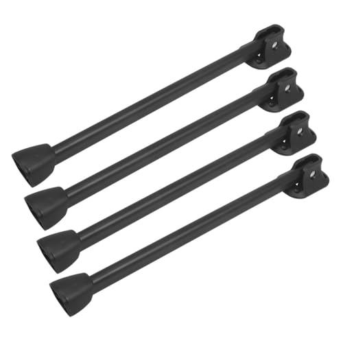 DOITOOL 4 Stück Klappbare Schwarze Tischbeine aus Robustem Eisen Hohe Faltbare Möbelbeine mit Hoher Tragkraft Stabile und Einfach zu Installierende Ersatzbeine für Esstisch Schreibtisch von DOITOOL