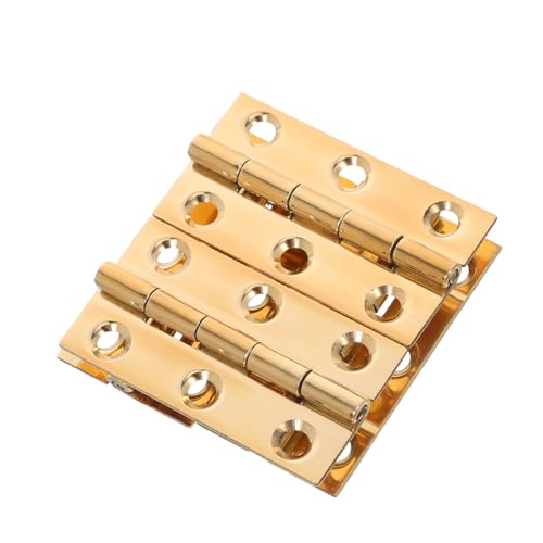 DOITOOL 4 Stück Kleine Möbelscharniere aus Kupfer Flache Robuste Scharniere für Schranktüren Platzsparend und Langlebig Dekorative Beschläge für Möbel und Kleiderschränke DOITOOL 4 Stück Kleine Möbelscharniere aus Kupfer Flache Robuste Scharniere für Schranktüren Platzsparend und Langlebig Dekorative Beschläge für Möbel und Kleiderschränke von DOITOOL