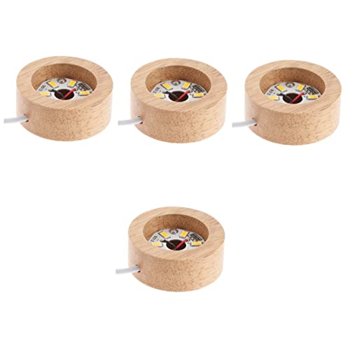 DOITOOL 4 Stück Kristallkugel-lampenfassung Anzeige Glasbausteine zum Basteln Mit Loch Geführter Messestand Warmlicht-basisständer Lässt Harz Glaskunst Scheinen Led Holzrahmen DOITOOL 4 Stück Kristallkugel-lampenfassung Anzeige Glasbausteine zum Basteln Mit Loch Geführter Messestand Warmlicht-basisständer Lässt Harz Glaskunst Scheinen Led Holzrahmen von DOITOOL