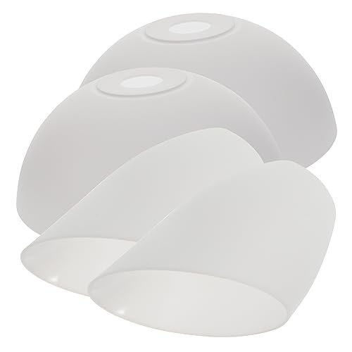 DOITOOL 4 Stück Kunststoff Lampenschirme für Stehlampe und Kronleuchter Incl Geneigte und Große Pilzform für Gemütliche Beleuchtung zu Hause von DOITOOL