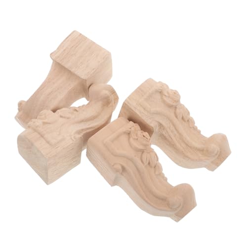 DOITOOL 4 Stück Kurze Möbelfüße Massivem Holz Geschnitzte Tischbeine für Sofa Kommode Nachttisch und Badezimmermöbel Modernes Europäisches Design Stabile Holzbeine für Vielseitige DOITOOL 4 Stück Kurze Möbelfüße Massivem Holz Geschnitzte Tischbeine für Sofa Kommode Nachttisch und Badezimmermöbel Modernes Europäisches Design Stabile Holzbeine für Vielseitige von DOITOOL