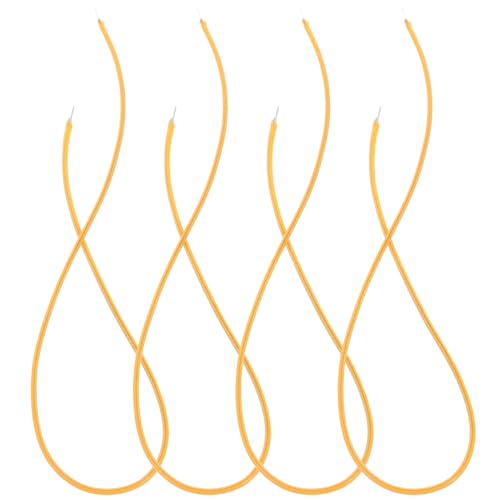 DOITOOL 4 Stück Led-Filament: 3 V Mikro-Silikon-Led-Lichtstreifen 300 Mm Flexible Filamente Für Spiral-Edison-Glühbirne Diy Wissenschaftliche Projekte Orange von DOITOOL